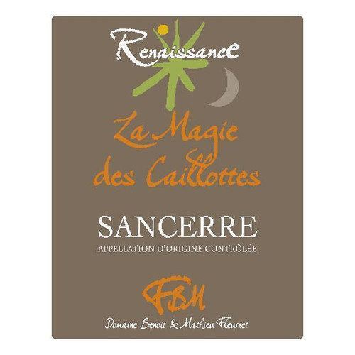 Label/Bottle shot for Domaine Benoit et Mathieu Fleuriet Sancerre La Magie des Caillottes Renaissance 2022 750ml