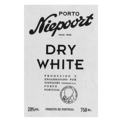 Label/Bottle shot for Niepoort Dry White Port NV 750ml