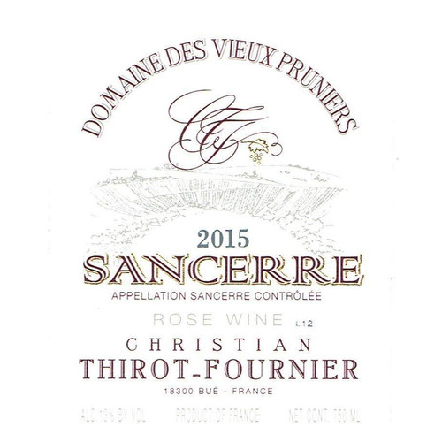 Label/Bottle shot for Domaine des Vieux Pruniers Sancerre Rose 2023 750ml