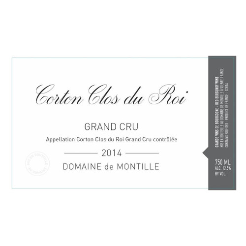Label/Bottle shot for Domaine de Montille Corton Clos du Roi Grand Cru 2021 1.5L