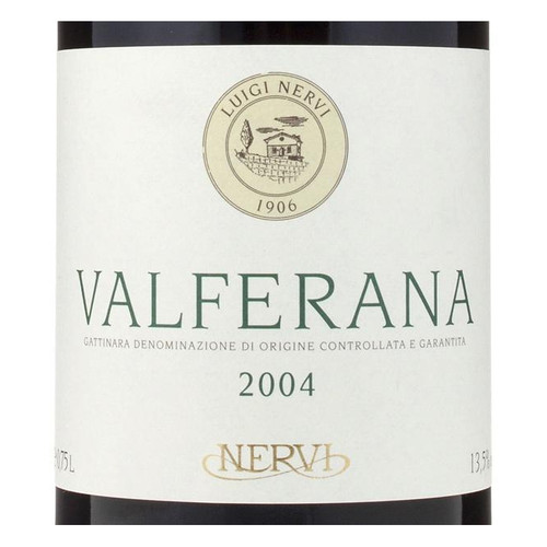 Label/Bottle shot for Nervi Conterno Valferana Gattinara DOCG 2019 750ml