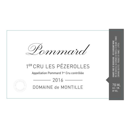 Label/Bottle shot for Domaine de Montille Pommard Les Pezerolles 2020 1.5L