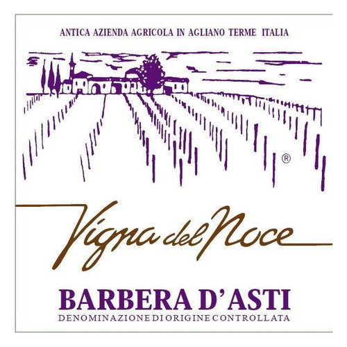 Label/Bottle shot for Ezio T. Barbera D'Asti Vigna del Noce 2016 750ml