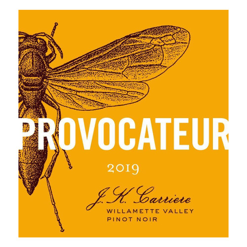 Label/Bottle shot for J.K. Carriere Pinot Noir Provocateur Willamette Valley 2022 750ml