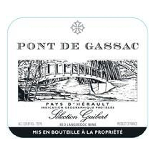 Label/Bottle shot for Moulin de Gassac Pont de Gassac Rouge 2022 750ml