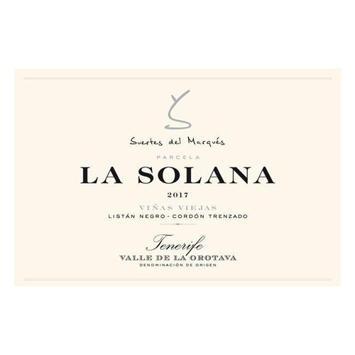 Label/Bottle shot for Suertes del Marques La Solana 2021 750ml