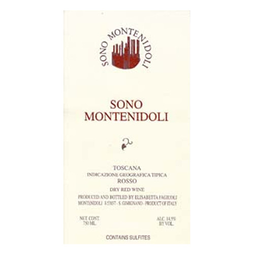 Label/Bottle shot for Montenidoli Toscana Sono Rosso 2017 750ml