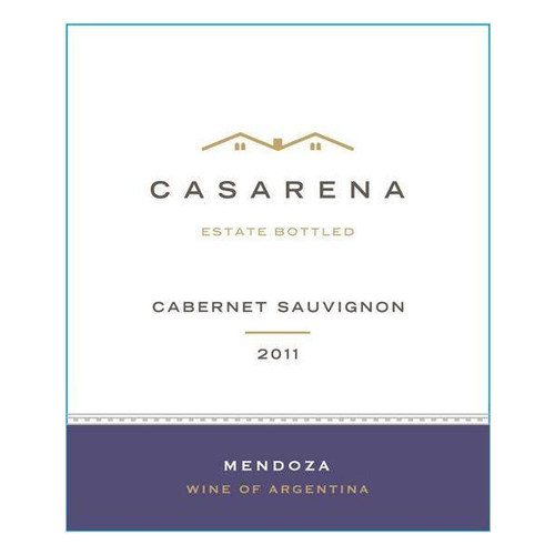 Label/Bottle shot for Casarena Estate Cabernet Sauvignon 2020 750ml