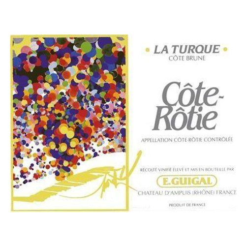 Label/Bottle shot for E. Guigal Cote Rotie La Turque 2019 750ml