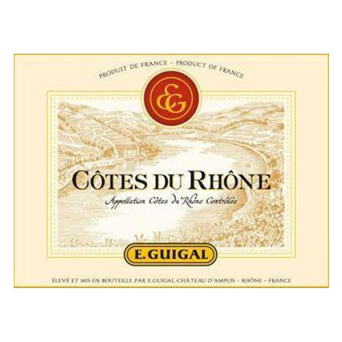 Label/Bottle shot for E. Guigal Cotes du Rhone Blanc 2022 750ml