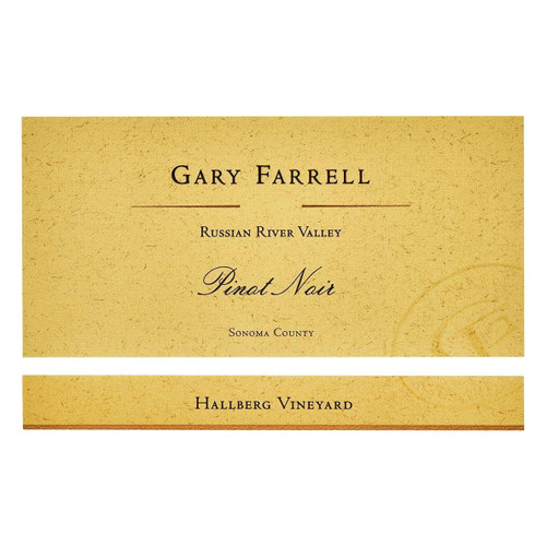 Label/Bottle shot for Gary Farrell Hallberg Pinot Noir 2019 750ml
