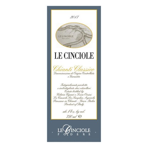 Label/Bottle shot for Le Cinciole Chianti Classico Le Cinciole 2020 750ml