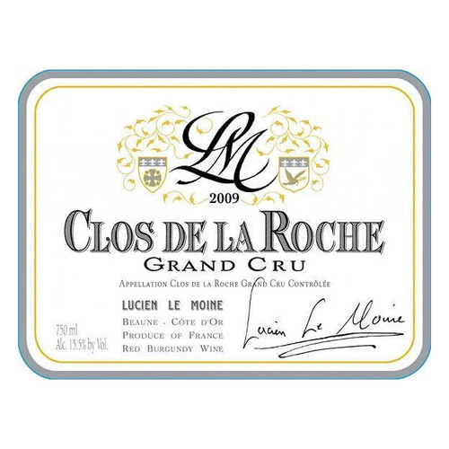 Label/Bottle shot for Lucien Le Moine Clos de la Roche Grand Cru 2021 750ml