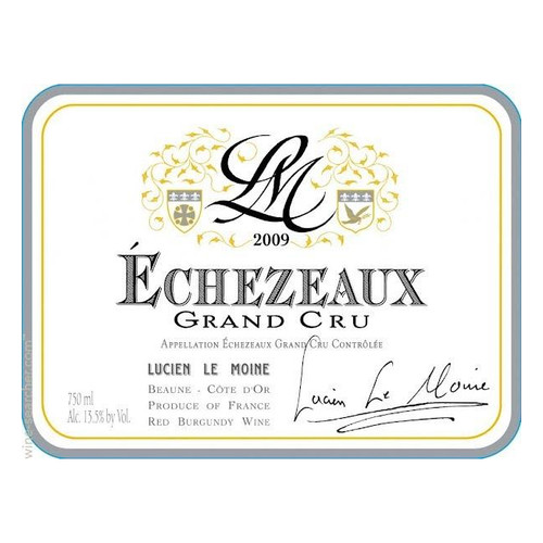 Label/Bottle shot for Lucien Le Moine Echezaux Grand Cru 2021 750ml