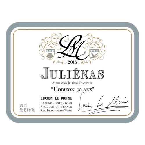 Label/Bottle shot for Lucien Le Moine Julienas Horizon 50 Ans 2021 750ml