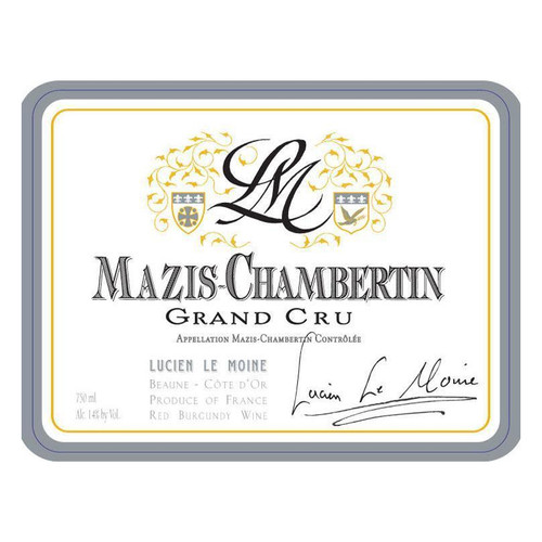 Label/Bottle shot for Lucien Le Moine Mazis-Chambertin Grand Cru 2021 750ml