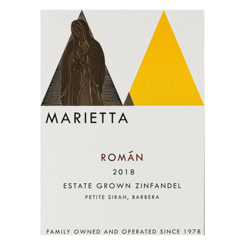 Label/Bottle shot for Marietta Cellars Roman Estate Grown Zinfandel 2021 750ml