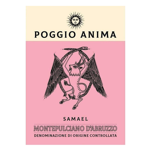 Label/Bottle shot for Poggio Anima Samael Montepulciano d'Abruzzo 2022 750ml