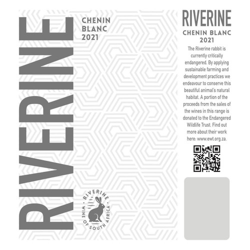 Label/Bottle shot for Riverine Chenin Blanc Swartland 2021 250ml