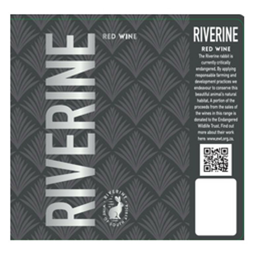 Label/Bottle shot for Riverine Red Wine Swartland 2021 250ml