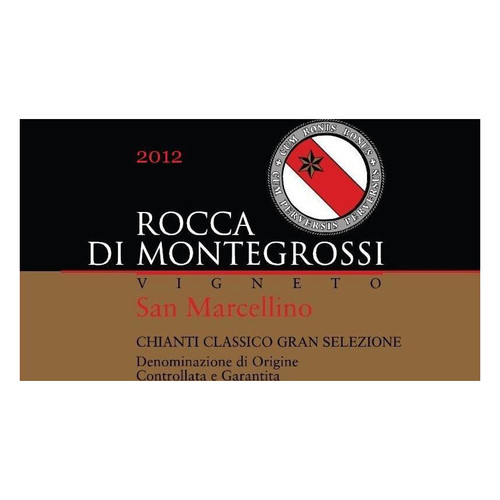 Label/Bottle shot for Rocca di Montegrossi Chianti Classico Gran Selezione Vigneto San Marcellino 2018 1.5L