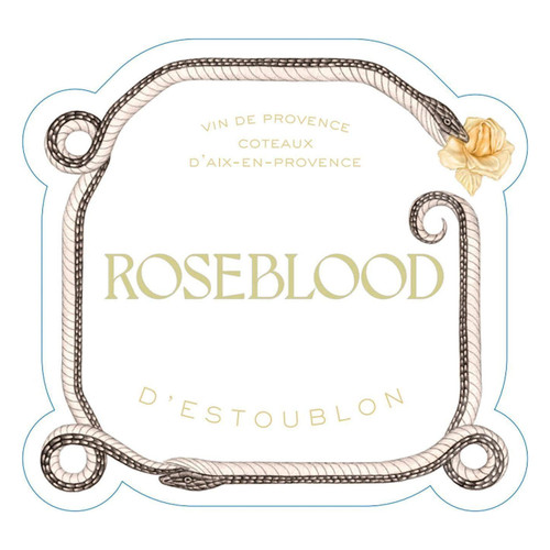 Label/Bottle shot for Chateau D'Estoublon Coteaux d'Aix-en-Provence Roseblood Blanc 2023 1.5L