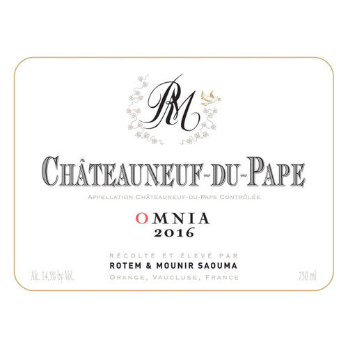 Label/Bottle shot for Rotem & Mounir Saouma Chateauneuf-du-Pape Omnia 2021 750ml