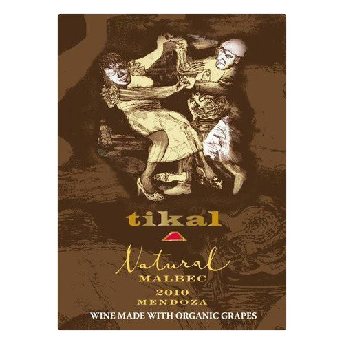 Label/Bottle shot for Tikal Natural Malbec 2020 750ml