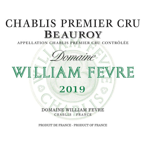 Label/Bottle shot for Domaine William Fevre Chablis 1er Cru Beauroy 2021 750ml