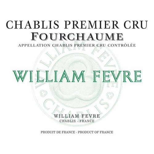 Label/Bottle shot for Domaine William Fevre Chablis 1er Cru Fourchaume 2018 750ml