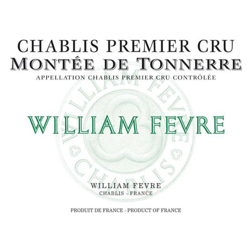 Label/Bottle shot for Domaine William Fevre Chablis 1er Cru Montee de Tonnerre 2021 750ml
