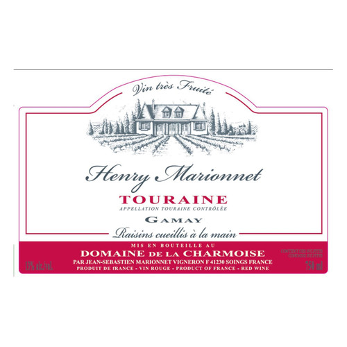 Label/Bottle shot for Henry Marionnet Touraine Gamay 2022 750ml