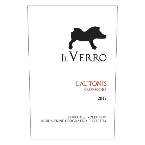 Label/Bottle shot for Il Verro Terre del Volturno Casavecchia Lautonis 2019 750ml