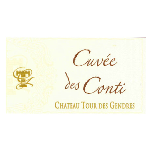 Label/Bottle shot for Chateau Tour Des Gendres Cuvee des Conti Bergerac Sec Blanc 2020 750ml