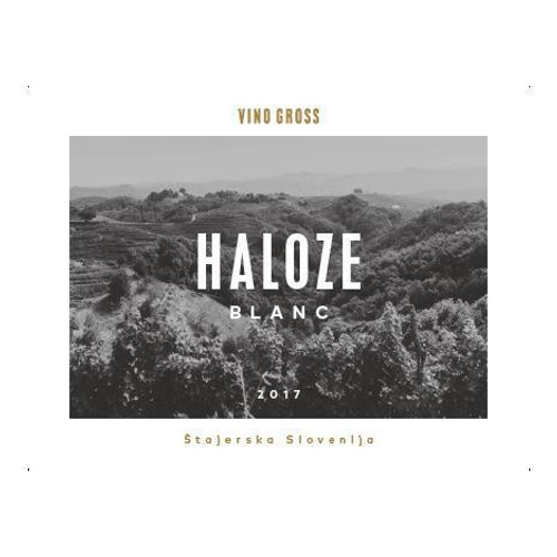 Label/Bottle shot for Vino Gross Haloze Blanc 2021 750ml