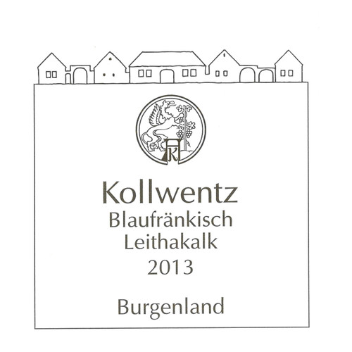 Label/Bottle shot for Kollwentz Burgenland Blaufrankisch Leithakalk 2020 750ml