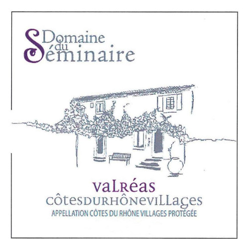 Label/Bottle shot for Domaine du Seminaire Cotes du Rhone Villages Valreas 2022 750ml