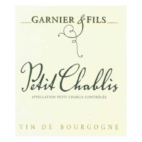 Label/Bottle shot for Domaine Garnier Petit Chablis 2022 750ml