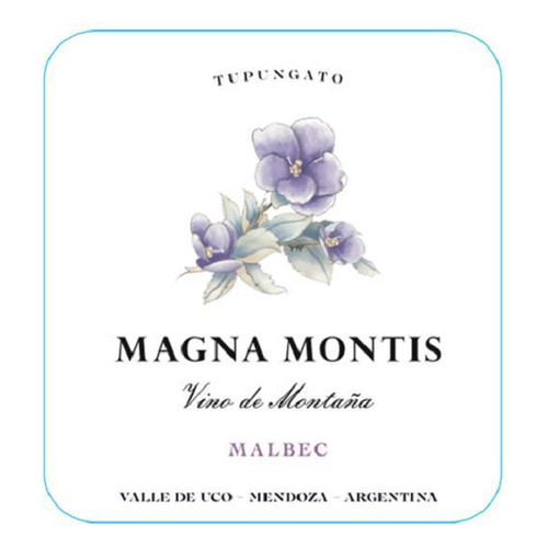 Label/Bottle shot for Magna Montis Malbec Vino De Montana Tupungato 2022 750ml