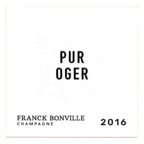 Franck Bonville "Pur Oger" Grand Cru Blanc de Blancs 2016 750ml