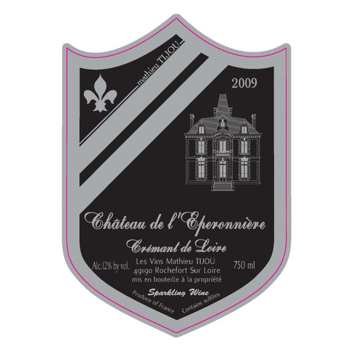 Chateau de l’Eperonniere Crémant de Loire Blanc 2022 750ml Chateau de l’Eperonniere Crémant de Loire Blanc 2022 750ml