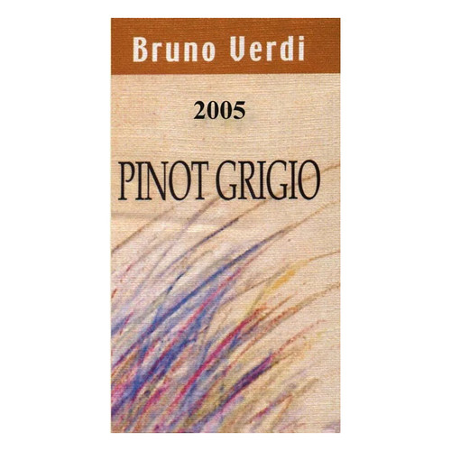Bruno Verdi Pinot Grigio Oltrepò Pavese Bianco 2023 750ml Bruno Verdi Pinot Grigio Oltrepò Pavese Bianco 2023 750ml