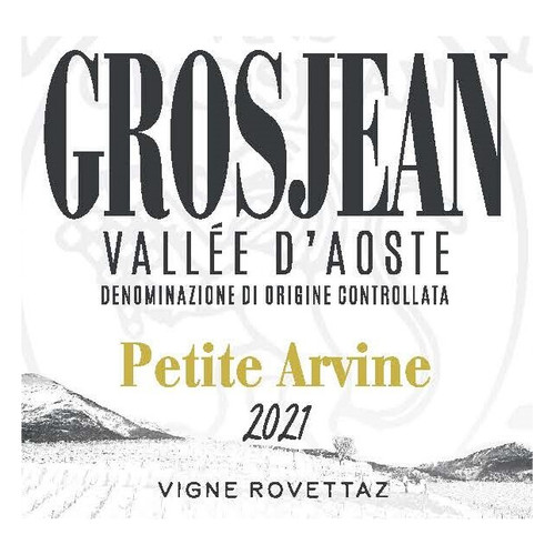 Grosjean Petite Arvine "Vigne Rovettaz" Vallée d'Aoste 2023 750ml Grosjean Petite Arvine "Vigne Rovettaz" Vallée d'Aoste 2023 750ml