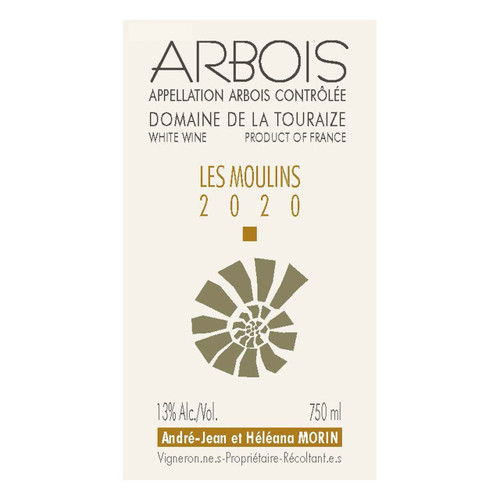 Domaine de la Touraize Arbois Blanc "Les Moulins" 2021 750ml