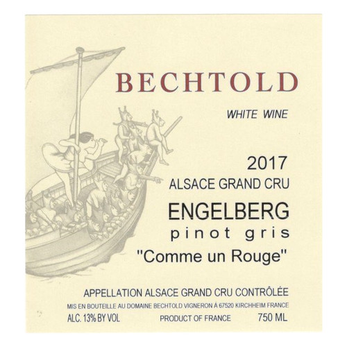 Domaine Bechtold Pinot Gris "Comme un Rouge" Grand Cru Engelberg  2021 750ml