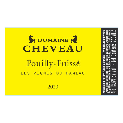Domaine Cheveau Pouilly Fuissé "Les Vignes du Hameau" 2022 750ml Domaine Cheveau Pouilly Fuissé "Les Vignes du Hameau" 2022 750ml