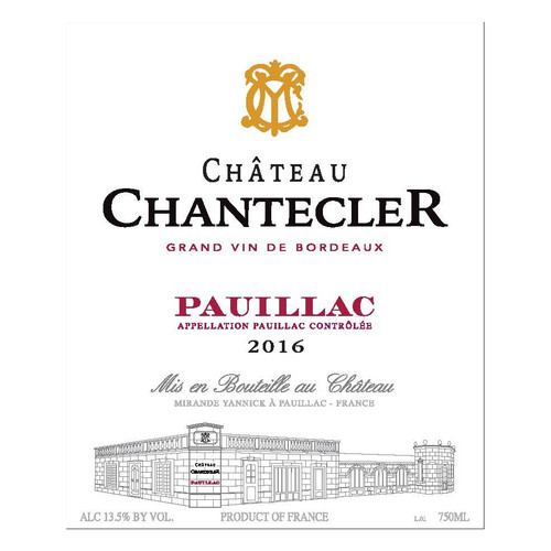 Chateau Chantecler Pauillac 2020 750ml Chateau Chantecler Pauillac 2020 750ml