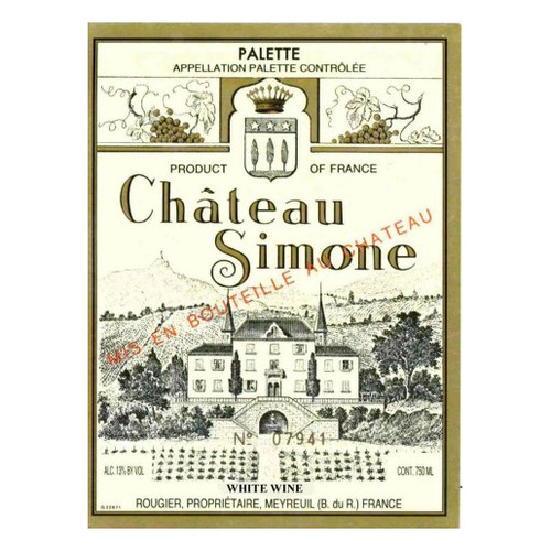 Chateau Simone Palette Blanc 2021 750ml Chateau Simone Palette Blanc 2021 750ml