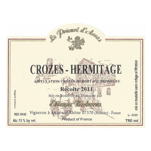 Etienne Becheras Crozes-Hermitage Rouge 2022 750ml