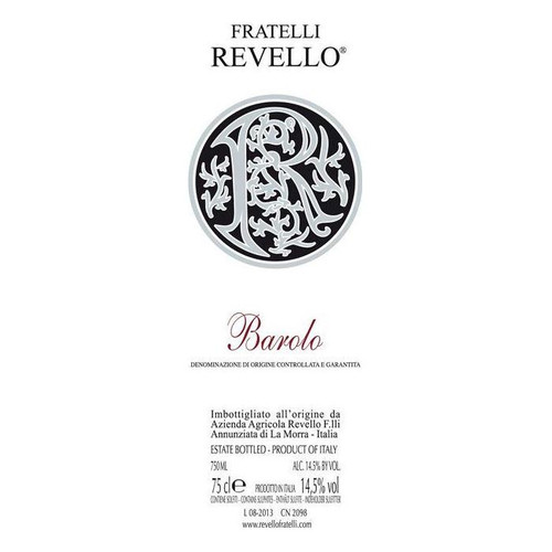 Fratelli Revello Barolo 2020 750ml